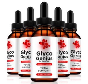 Paquete de 5 gotas Glyco Genius líquido natural
