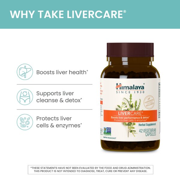Himalaya LiverCare caja lateral y cápsulas