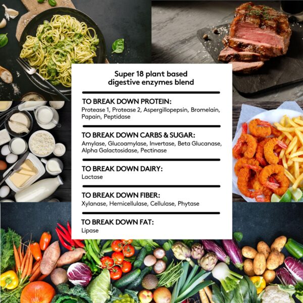 Enzimas digestivas Youth & Tonic para apoyo alimenticio